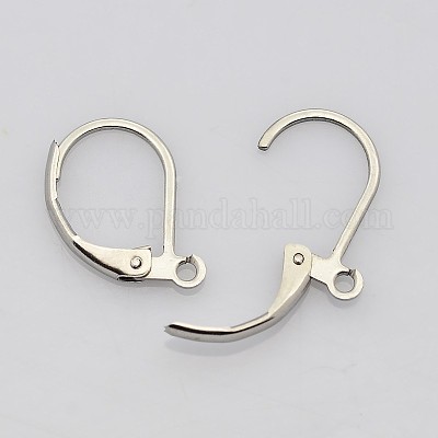 30 Pairs of Silver Large Loop 316L Stainless Steel Earring Hooks