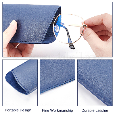 Shop NBEADS 6 Pcs Portable Leather Glasses Case for Jewelry Making -  PandaHall Selected