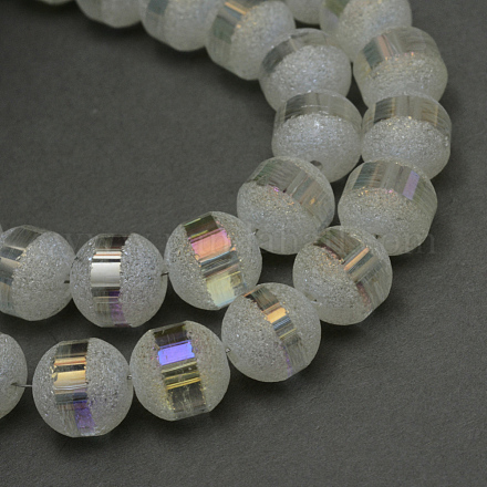 Fili di perle di vetro placcato EGLA-S131-4mm-A01-1