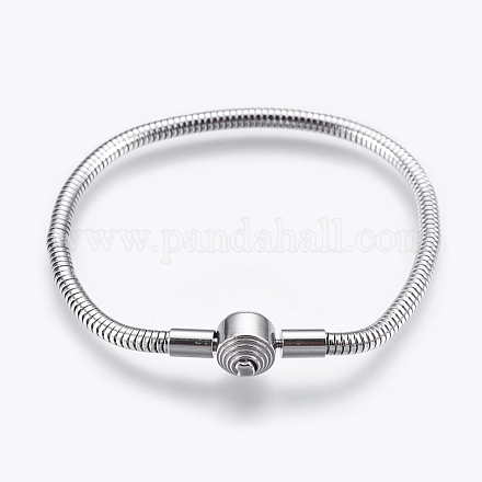 304 Stainless Steel European Style Bracelet Making STAS-I097-002A-P-1