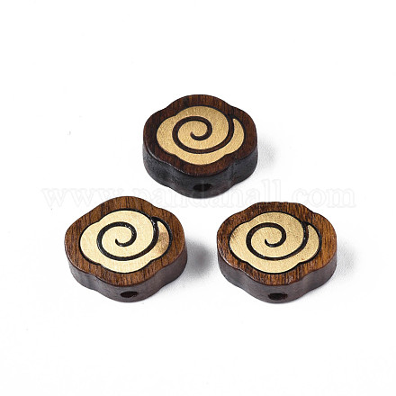 Natural Rosewood Undyed Beads WOOD-N013-008-1