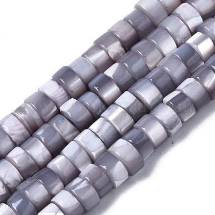 Brins de perles de coquillages naturels de troca SHEL-S278-027J-1