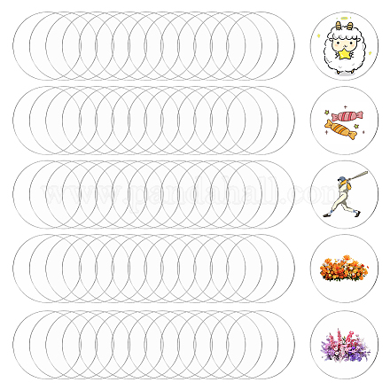 100 fogli acrilici&nbsp;DIY-GO0003-34-1