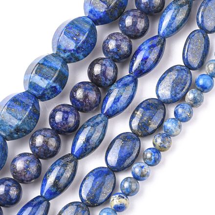 Filo di Perle lapis lazuli naturali  G-K311-14-1