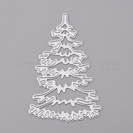 Weihnachtsbaum Rahmen Kohlenstoffstahl Stanzformen Schablonen DIY-F050-07-1