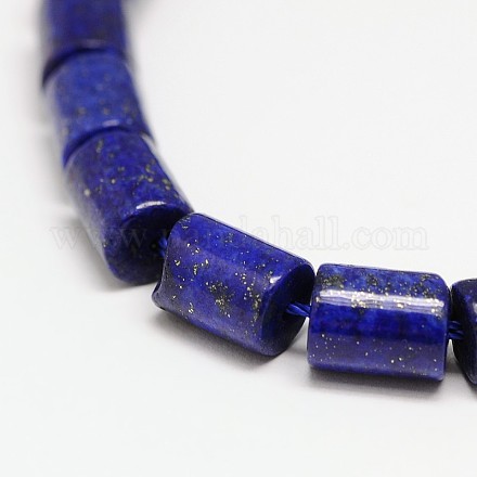 Natural Lapis Lazuli Column Bead Strands G-I115-04-1