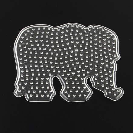 Plaques en plastique d'éléphant abc utilisés pour les perles à repasser 5x5mm diy X-DIY-Q009-27-1