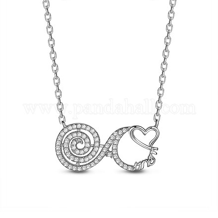 Ожерелья Shegrace с родиевым покрытием из стерлингового серебра 925 пробы JN341A-1