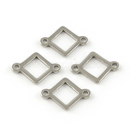 Smooth Surface 201 Stainless Steel Rhombus Links connectors STAS-R064-50-1