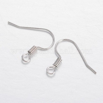 Brass Earring Hooks KK-F371-21P-1