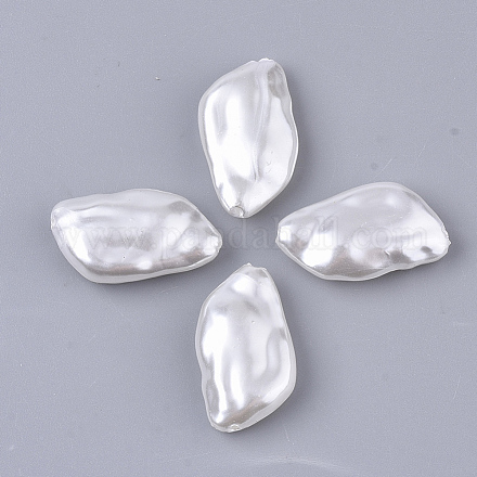 Perles d'imitation perles en plastique ABS OACR-T022-03A-1