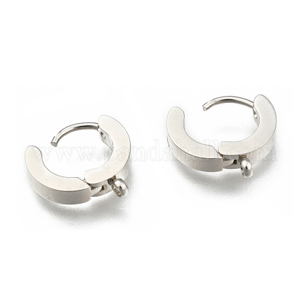Personalized Unisex 304 Stainless Steel Hoop Earrings EJEW-G120-59P-1
