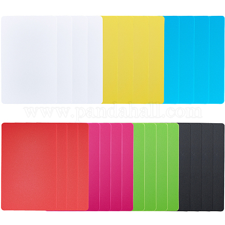 28 pieza de láminas de plástico de 7 colores&nbsp;DIY-CP0013-26-1