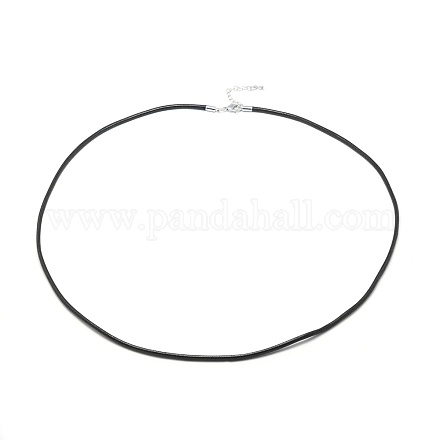 Waxed Polyester Cord Necklace Making MAK-P010-14P-01-1