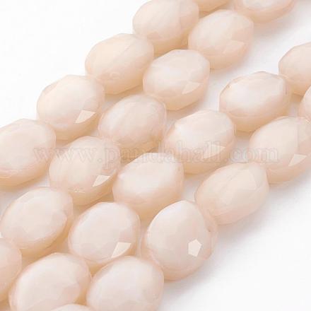 Chapelets de perles de lustre en verre plaqué EGLA-E037-PL02-1