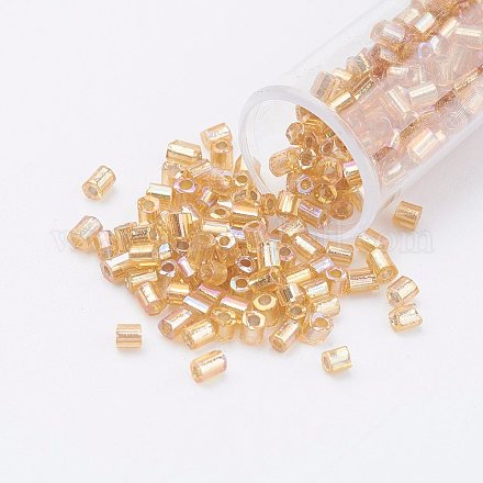 Perlas de vidrio de taladro redondo de dos-agujeros 11/0 SEED-G006-2mm-632-1