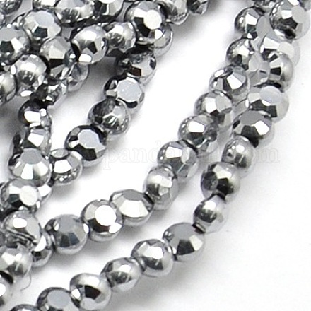 Chapelets de perles en verre électroplaqué EGLA-A002-4mm-F22-1