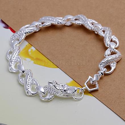 Vivid Brass Dragon Link Bracelets BJEW-BB12512-1