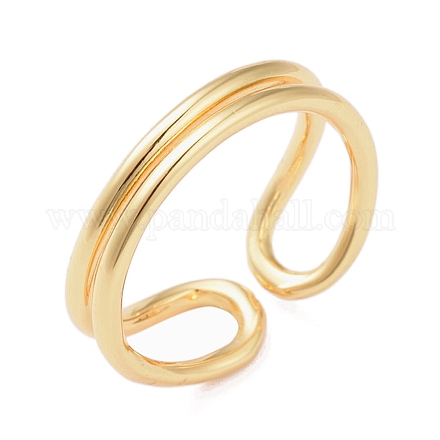 Polsino aperto in ottone&nbsp;RJEW-R143-01C-G-1