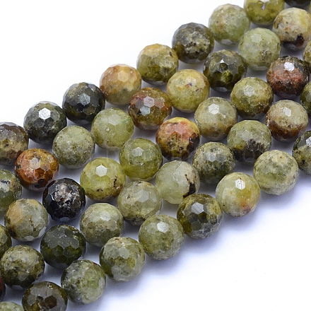 Naturali verdi perle granato fili G-I279-E23-03-1