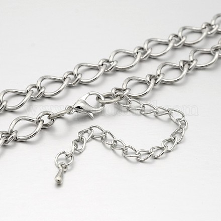 Iron Figaro Chain Necklaces NJEW-J023-15-1