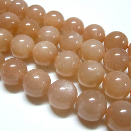 Natürliche sunstone Perlen Stränge G-G448-6mm-12-1