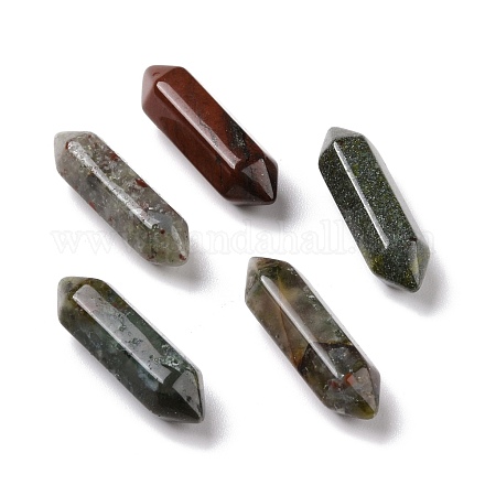 Perline di pietra di sangue naturale G-K330-39-1
