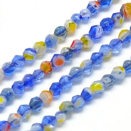 Millefiori Lampwork Beads Strands G-J002-04D-1
