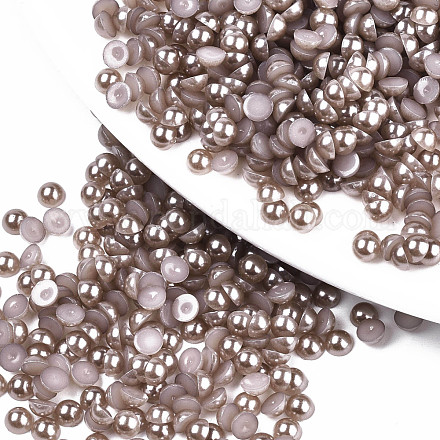 10000pcs cabujones de imitación de perlas de plástico abs SACR-S738-4mm-Z49-1
