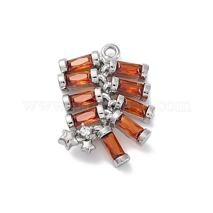 Латунные микро проложить кубического циркония подвески KK-D288-03P-1