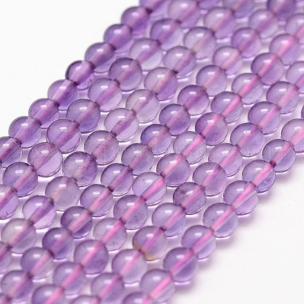 Chapelets de perles en améthyste naturelle G-N0215-01-2mm-1