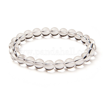 SUNNYCLUE Semi Precious Gemstone 8mm Round Beads Stretch Bracelet Prom Party Jewelry about 7