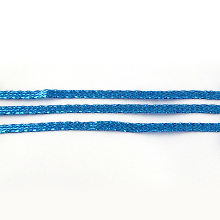 Braided Metallic Cord for Jewelry Making MCOR-R001-3mm-08-1