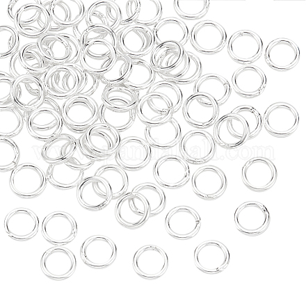 Pandahall Elite 80 Stück 925 runde Ringe aus Sterlingsilber STER-PH0001-48-1