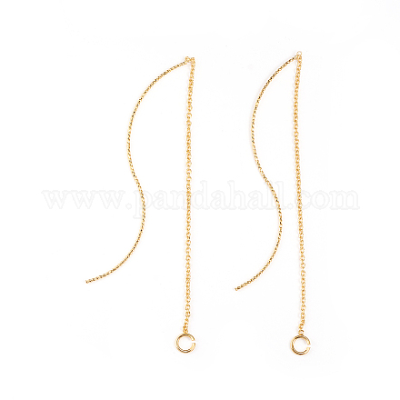 Brass Stud Earring Findings KK-I666-24G-1