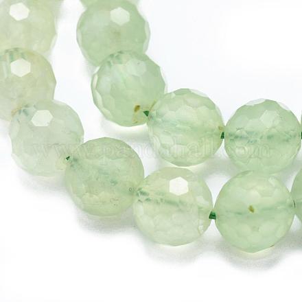 Chapelets de perles en préhnite naturelle G-G457-4mm-03F-1