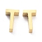 Ion Plating(IP) 304 Stainless Steel Charms, Alphabet, Golden, Letter.T, 8x5x3mm, Hole: 1.8mm