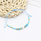  Colorful Beaded Bracelet Sweet and Cute Girl Style Adjustable Imitation Pearl Bracelet Versatile Bracelet
