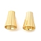 Brass Bead Cone, Cadmium Free & Lead Free, Rack Plating, Long-Lasting Plated, Real 24K Gold Plated, 8x6mm, Hole: 1.8mm