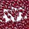 Opaque Glass Beads, Oval, Dark Red, 9x6mm, Hole: 1.5mm, 825pcs/pound