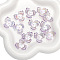 30Pcs Transparent Acrylic Beads, Flower, Lavender, 22mm, Hole: 1mm