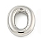 Non-Tarnish 304 Stainless Steel Pendants, Balloon Letter Charm, Letter O, 19.5x16.5x5mm, Hole: 3x1.5mm