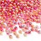 ABS Imitation Pearl Beads, Round, Two Tone, Salmon, 6mm, Hole: 1.8mm, about 5000pcs/500g