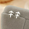 925 Sterling Silver Stud Earrings, Silver, Sagittarius, 10x10mm