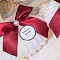 White Shell Shaped Plastic Candy Boxes, with Ribbon Bowknot, Red, 7x9cm