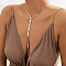 Brass Y Tassel Necklaces, Long Jewelry for Women, Platinum, 13.78 inch(35cm)