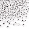 500Pcs Acrylic Beads, with Horizontal Hole, Letter, Flat Round, Letter I, 7x4mm, Hole: 1mm