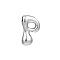 Brass Pendants, Letter A~Z Charms, Letter P, 22x18mm