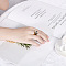 Roman Numerals 304 Stainless Steel & Crystal Rhinestone & Natural Shell Finger Rings, Multi-color, US Size 7(17.3mm)