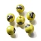 Printed Natural Wood, Pearlized, Carnival Series, Car, 15.5x14.5mm, Hole: 4.5mm